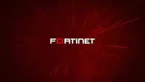 Imagem com o logo da Fortinet.